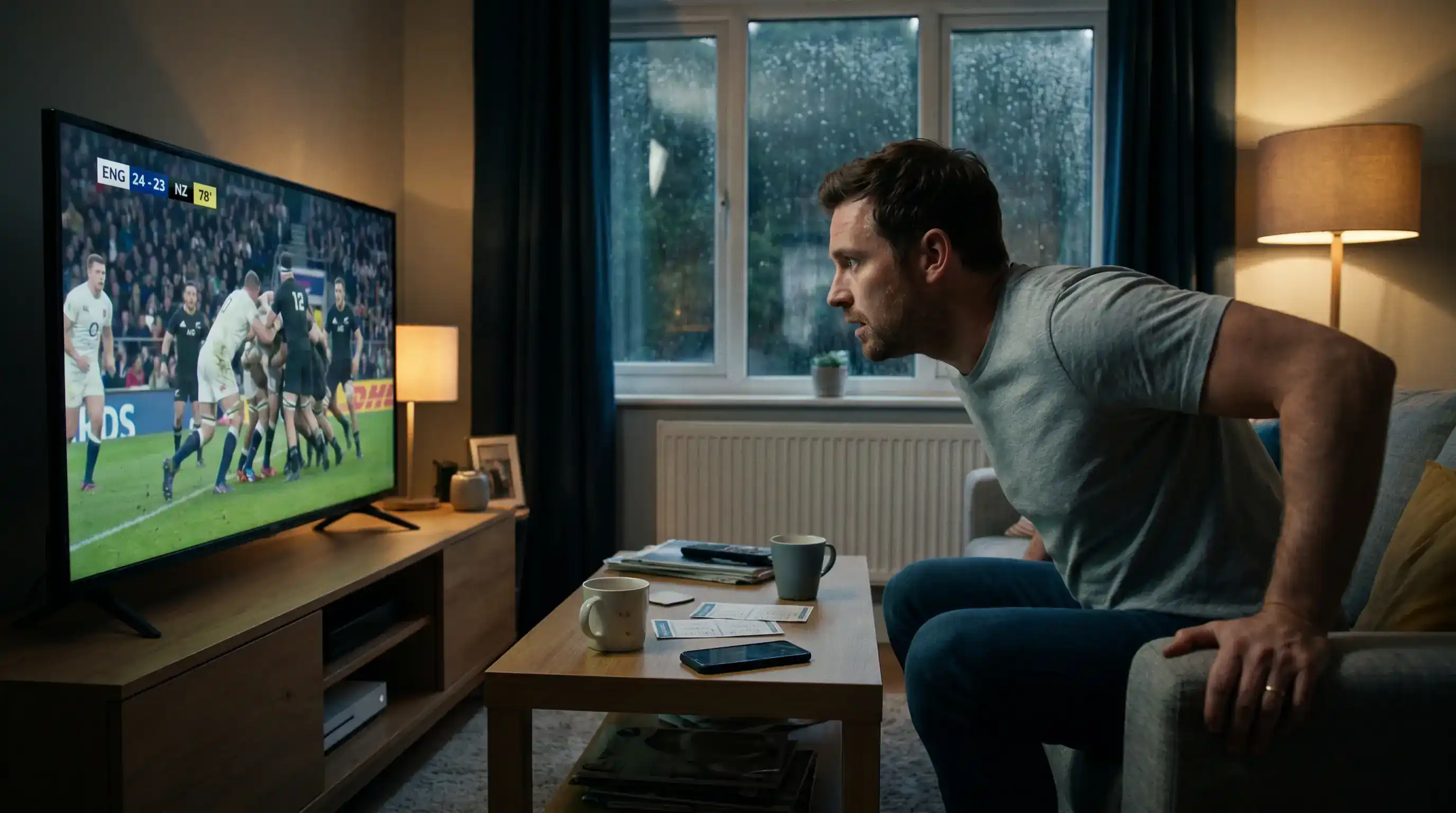 Bettor deliberately ignoring a cash-out prompt to let a profitable rugby bet run
