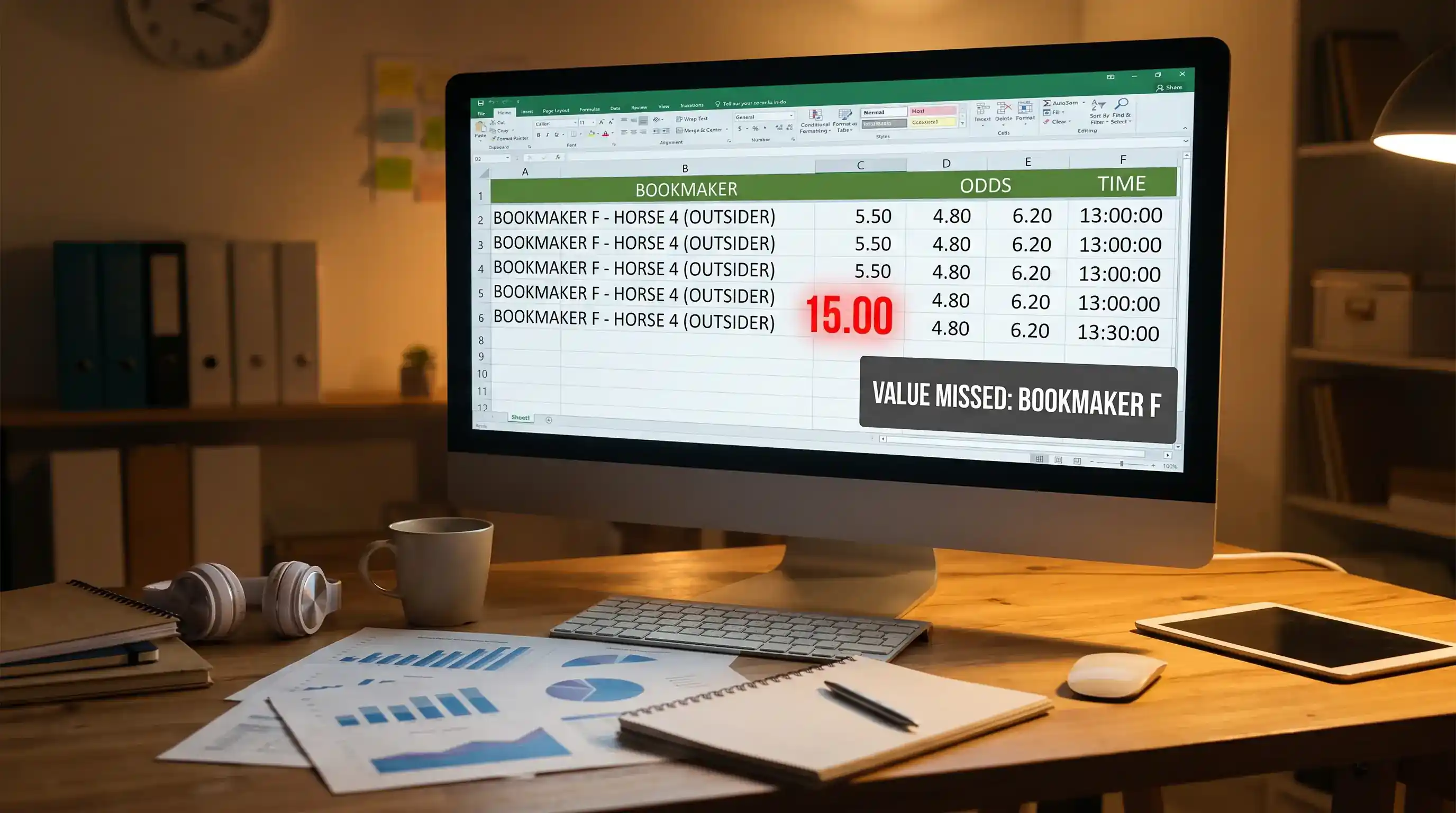 Side-by-side bookmaker odds showing a missed value opportunity from not comparing