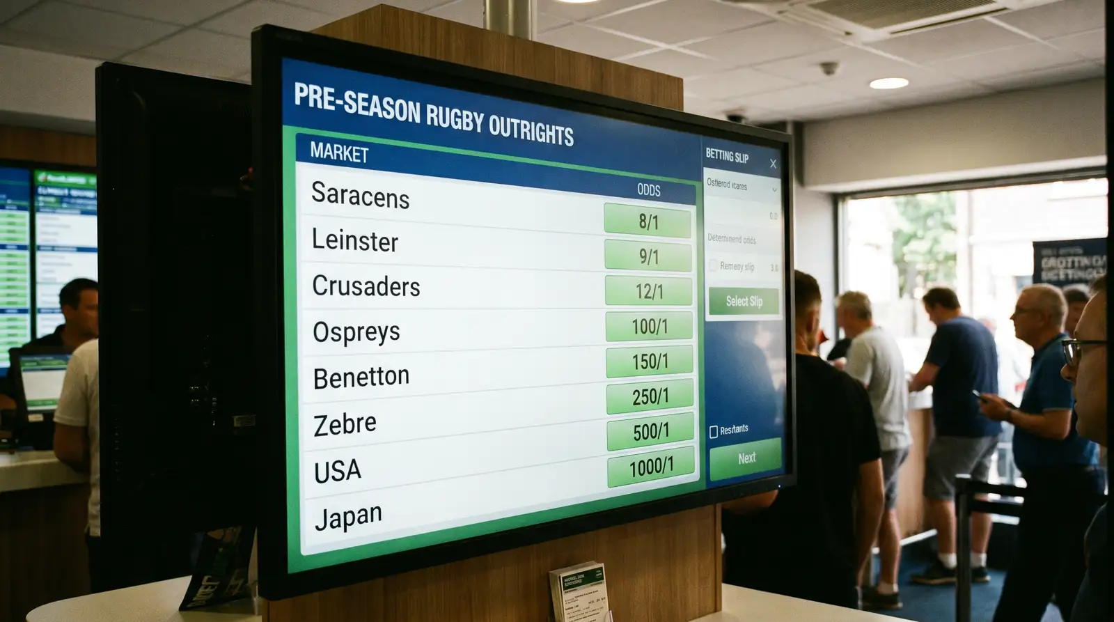 Season outright rugby betting odds showing pre-season value window