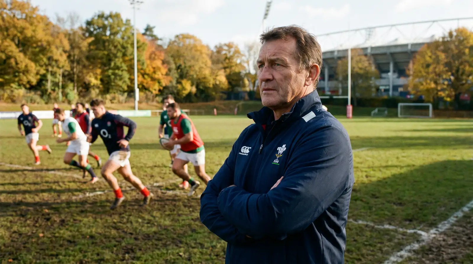 National rugby coach overseeing a training session with new combinations