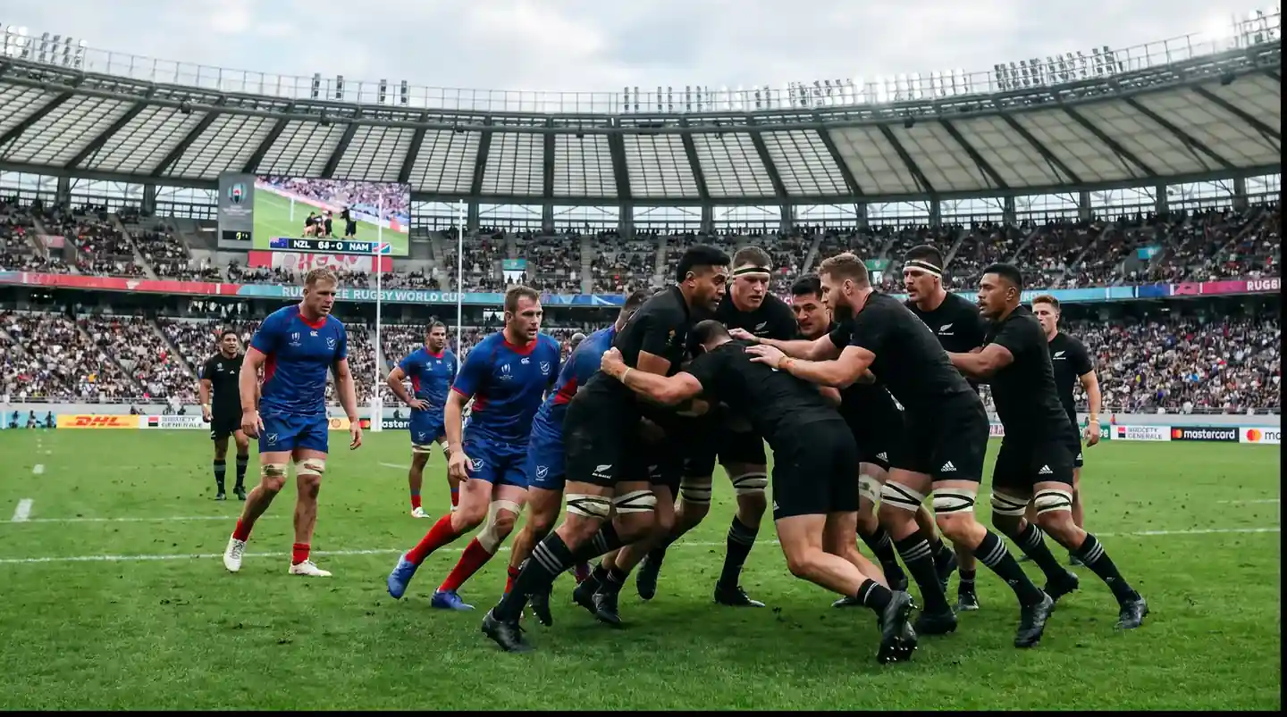 Pool-stage World Cup match between a top-tier and lower-ranked nation